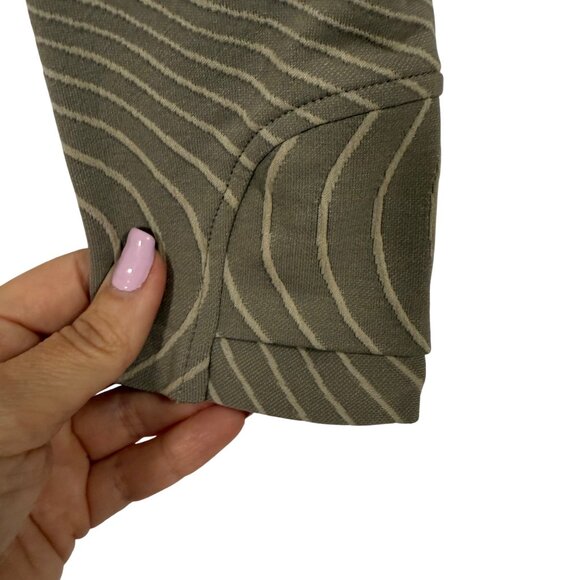 Athleta Momentum Printed Top Long Sleeve Tan Cream Size S‎ - Picture 2 of 7